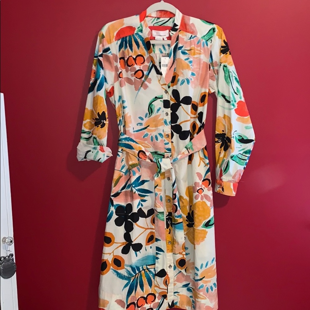 Anthropologie Floral Print Dress - Picture 2 of 7